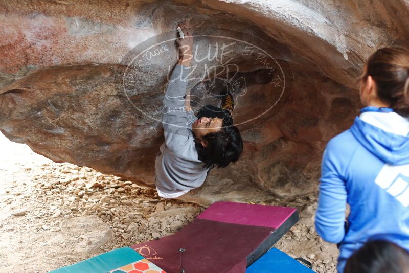 Bouldering in Hueco Tanks on 11/27/2019 with Blue Lizard Climbing and Yoga

Filename: SRM_20191127_1044590.jpg
Aperture: f/2.8
Shutter Speed: 1/200
Body: Canon EOS-1D Mark II
Lens: Canon EF 50mm f/1.8 II