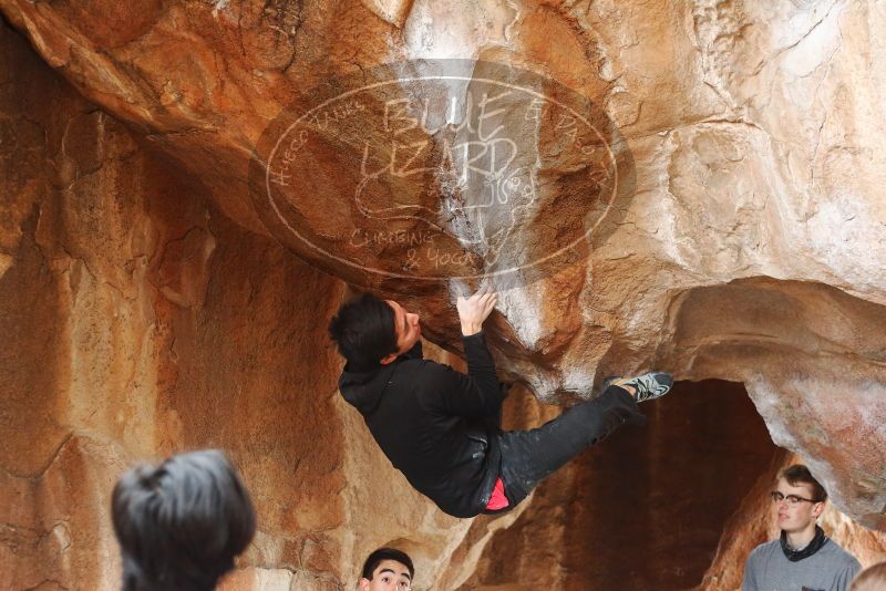 Bouldering in Hueco Tanks on 11/27/2019 with Blue Lizard Climbing and Yoga

Filename: SRM_20191127_1058460.jpg
Aperture: f/2.8
Shutter Speed: 1/250
Body: Canon EOS-1D Mark II
Lens: Canon EF 50mm f/1.8 II