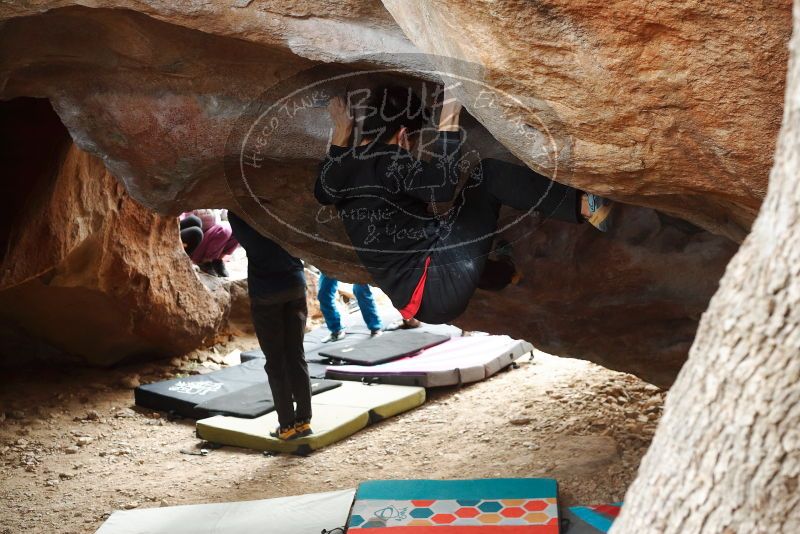 Bouldering in Hueco Tanks on 11/27/2019 with Blue Lizard Climbing and Yoga

Filename: SRM_20191127_1127090.jpg
Aperture: f/4.5
Shutter Speed: 1/250
Body: Canon EOS-1D Mark II
Lens: Canon EF 50mm f/1.8 II