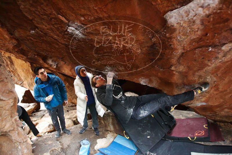 Bouldering in Hueco Tanks on 11/27/2019 with Blue Lizard Climbing and Yoga

Filename: SRM_20191127_1312190.jpg
Aperture: f/2.8
Shutter Speed: 1/250
Body: Canon EOS-1D Mark II
Lens: Canon EF 16-35mm f/2.8 L