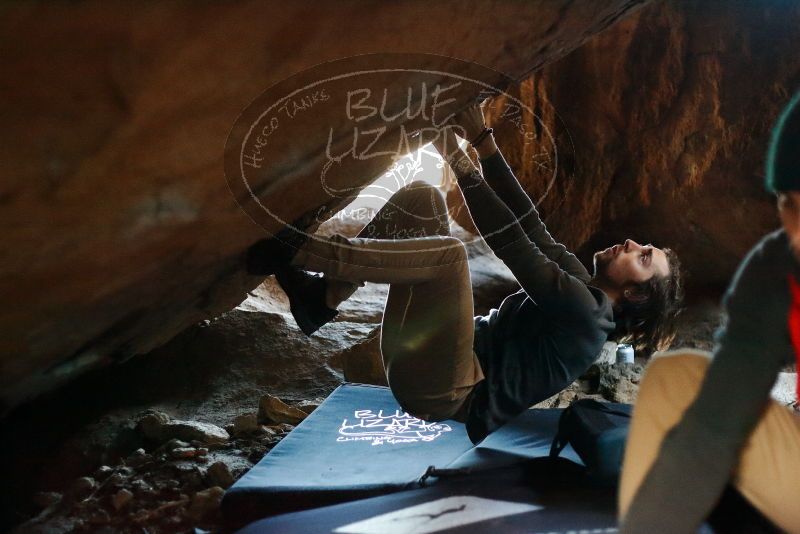 Bouldering in Hueco Tanks on 11/29/2019 with Blue Lizard Climbing and Yoga

Filename: SRM_20191129_1154230.jpg
Aperture: f/2.2
Shutter Speed: 1/250
Body: Canon EOS-1D Mark II
Lens: Canon EF 50mm f/1.8 II