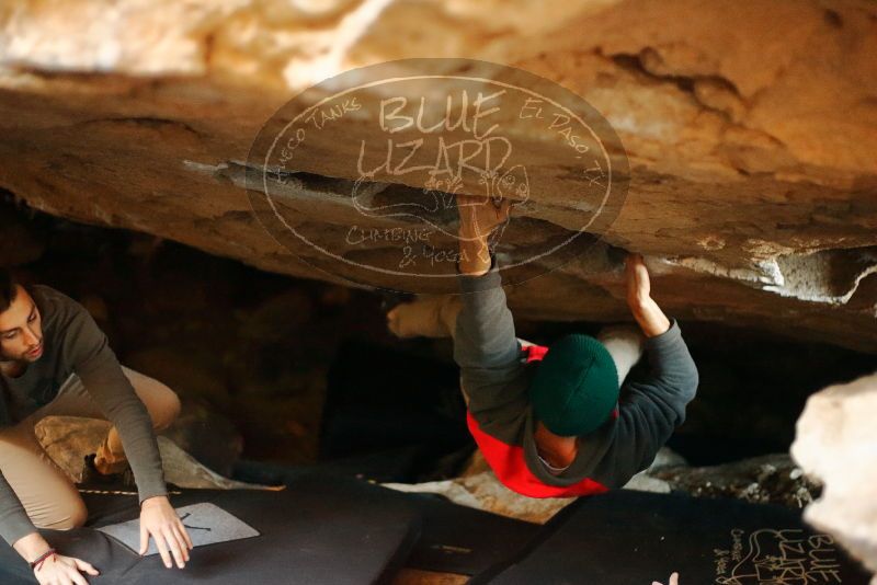 Bouldering in Hueco Tanks on 11/29/2019 with Blue Lizard Climbing and Yoga

Filename: SRM_20191129_1215250.jpg
Aperture: f/2.0
Shutter Speed: 1/250
Body: Canon EOS-1D Mark II
Lens: Canon EF 50mm f/1.8 II