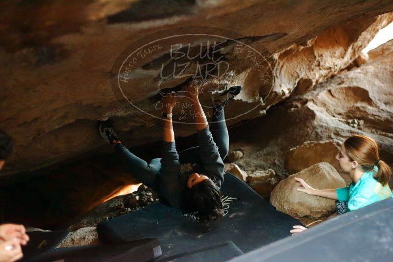 Bouldering in Hueco Tanks on 11/29/2019 with Blue Lizard Climbing and Yoga

Filename: SRM_20191129_1223090.jpg
Aperture: f/2.0
Shutter Speed: 1/250
Body: Canon EOS-1D Mark II
Lens: Canon EF 50mm f/1.8 II
