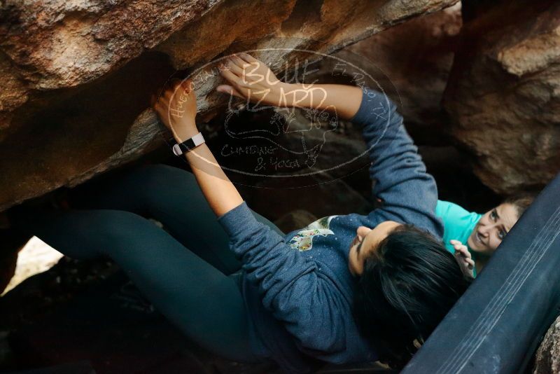 Bouldering in Hueco Tanks on 11/29/2019 with Blue Lizard Climbing and Yoga

Filename: SRM_20191129_1224061.jpg
Aperture: f/5.6
Shutter Speed: 1/200
Body: Canon EOS-1D Mark II
Lens: Canon EF 50mm f/1.8 II
