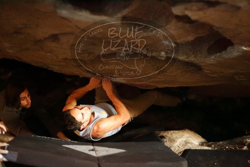 Bouldering in Hueco Tanks on 11/29/2019 with Blue Lizard Climbing and Yoga

Filename: SRM_20191129_1242150.jpg
Aperture: f/2.0
Shutter Speed: 1/250
Body: Canon EOS-1D Mark II
Lens: Canon EF 50mm f/1.8 II
