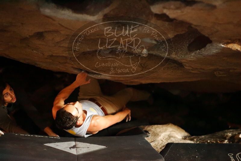Bouldering in Hueco Tanks on 11/29/2019 with Blue Lizard Climbing and Yoga
Filename: SRM_20191129_1242160.jpg
Aperture: f/2.0
Shutter Speed: 1/250
Body: Canon EOS-1D Mark II
Lens: Canon EF 50mm f/1.8 II