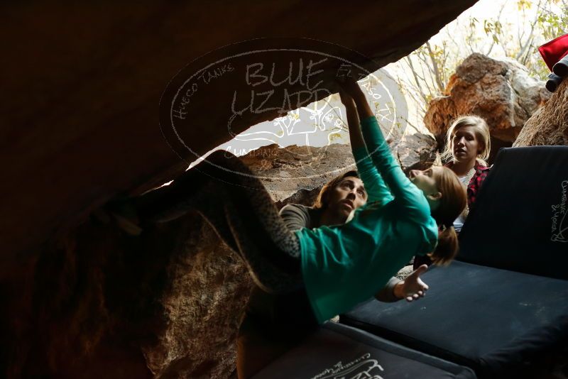 Bouldering in Hueco Tanks on 11/29/2019 with Blue Lizard Climbing and Yoga

Filename: SRM_20191129_1254300.jpg
Aperture: f/3.2
Shutter Speed: 1/250
Body: Canon EOS-1D Mark II
Lens: Canon EF 50mm f/1.8 II