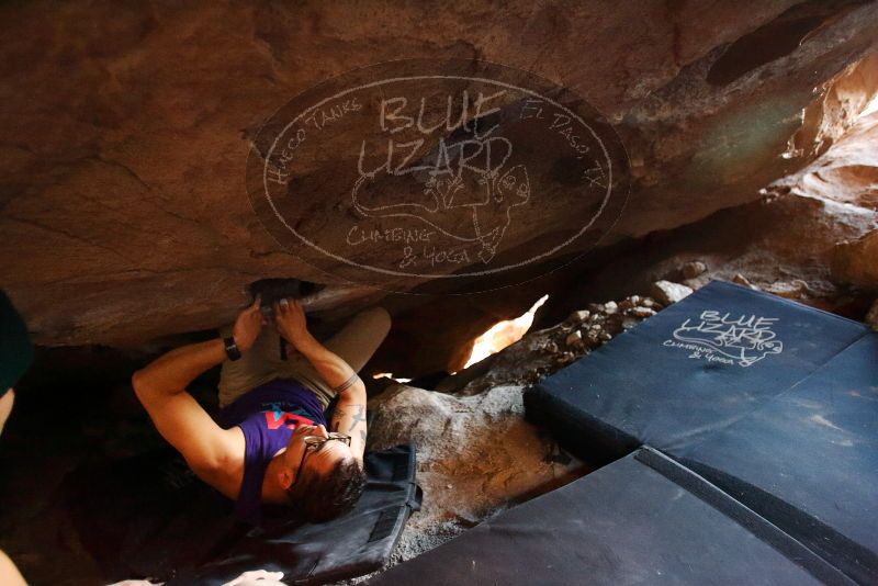 Bouldering in Hueco Tanks on 11/29/2019 with Blue Lizard Climbing and Yoga

Filename: SRM_20191129_1309520.jpg
Aperture: f/2.8
Shutter Speed: 1/125
Body: Canon EOS-1D Mark II
Lens: Canon EF 16-35mm f/2.8 L