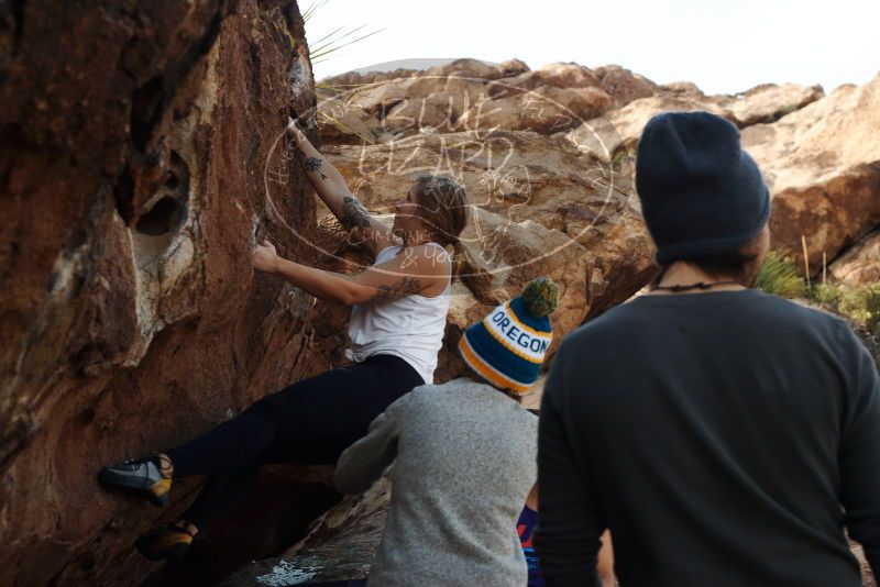 Bouldering in Hueco Tanks on 11/29/2019 with Blue Lizard Climbing and Yoga

Filename: SRM_20191129_1410010.jpg
Aperture: f/5.6
Shutter Speed: 1/250
Body: Canon EOS-1D Mark II
Lens: Canon EF 50mm f/1.8 II