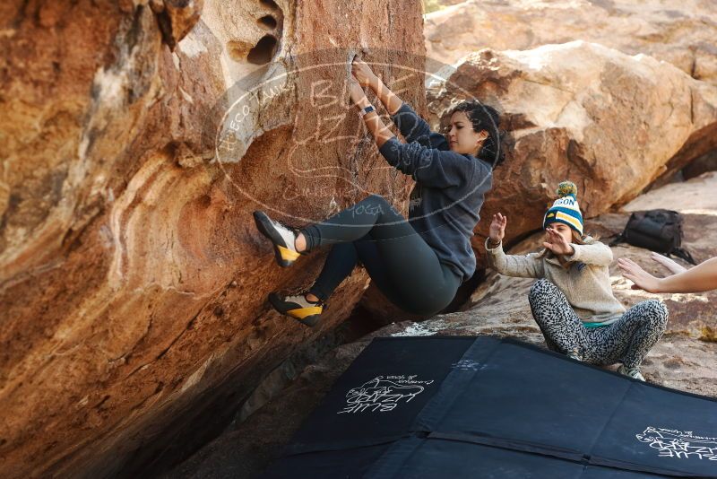 Bouldering in Hueco Tanks on 11/29/2019 with Blue Lizard Climbing and Yoga

Filename: SRM_20191129_1421150.jpg
Aperture: f/4.0
Shutter Speed: 1/250
Body: Canon EOS-1D Mark II
Lens: Canon EF 50mm f/1.8 II