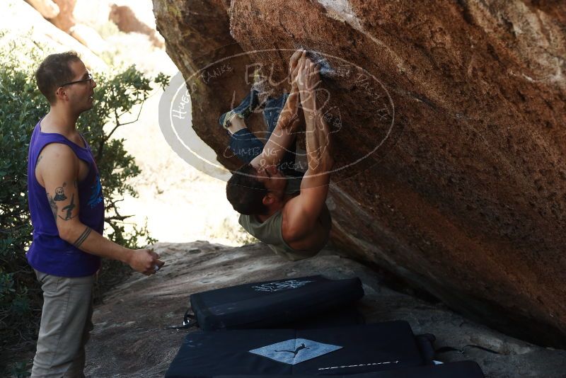 Bouldering in Hueco Tanks on 11/29/2019 with Blue Lizard Climbing and Yoga
Filename: SRM_20191129_1434580.jpg
Aperture: f/4.0
Shutter Speed: 1/250
Body: Canon EOS-1D Mark II
Lens: Canon EF 50mm f/1.8 II