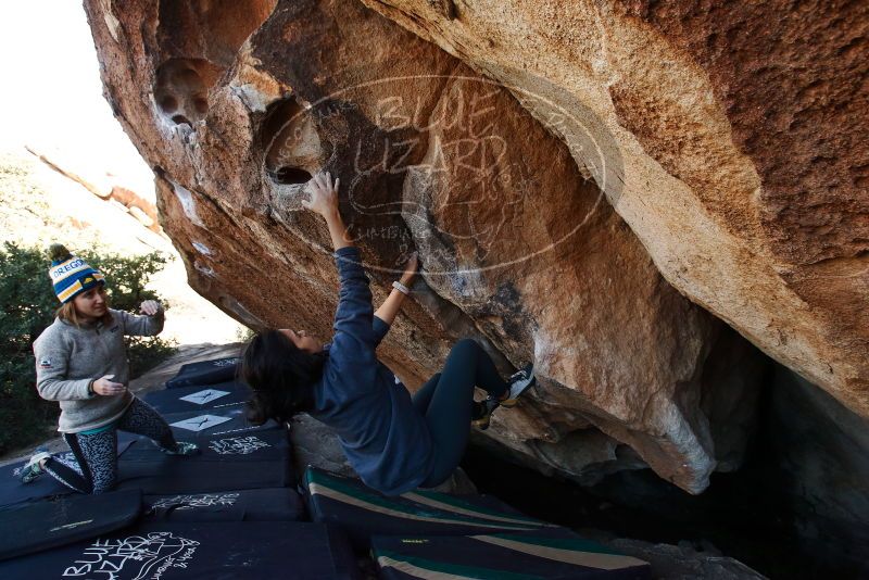Bouldering in Hueco Tanks on 11/29/2019 with Blue Lizard Climbing and Yoga

Filename: SRM_20191129_1503350.jpg
Aperture: f/6.3
Shutter Speed: 1/250
Body: Canon EOS-1D Mark II
Lens: Canon EF 16-35mm f/2.8 L