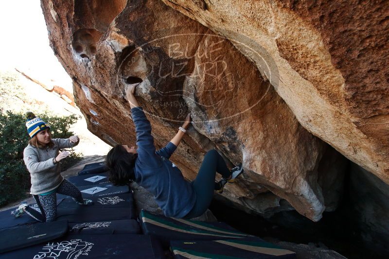 Bouldering in Hueco Tanks on 11/29/2019 with Blue Lizard Climbing and Yoga

Filename: SRM_20191129_1503360.jpg
Aperture: f/6.3
Shutter Speed: 1/250
Body: Canon EOS-1D Mark II
Lens: Canon EF 16-35mm f/2.8 L