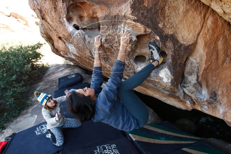 Bouldering in Hueco Tanks on 11/29/2019 with Blue Lizard Climbing and Yoga

Filename: SRM_20191129_1503490.jpg
Aperture: f/5.6
Shutter Speed: 1/250
Body: Canon EOS-1D Mark II
Lens: Canon EF 16-35mm f/2.8 L