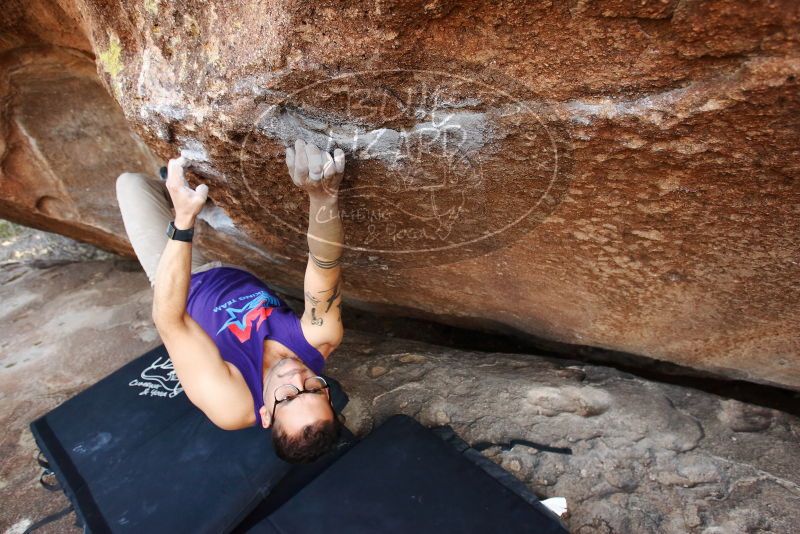 Bouldering in Hueco Tanks on 11/29/2019 with Blue Lizard Climbing and Yoga

Filename: SRM_20191129_1515170.jpg
Aperture: f/5.0
Shutter Speed: 1/250
Body: Canon EOS-1D Mark II
Lens: Canon EF 16-35mm f/2.8 L