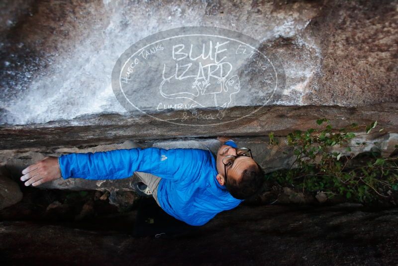 Bouldering in Hueco Tanks on 11/29/2019 with Blue Lizard Climbing and Yoga
Filename: SRM_20191129_1634300.jpg
Aperture: f/5.0
Shutter Speed: 1/250
Body: Canon EOS-1D Mark II
Lens: Canon EF 16-35mm f/2.8 L