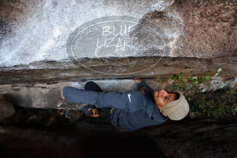 Bouldering in Hueco Tanks on 11/29/2019 with Blue Lizard Climbing and Yoga

Filename: SRM_20191129_1635430.jpg
Aperture: f/4.5
Shutter Speed: 1/250
Body: Canon EOS-1D Mark II
Lens: Canon EF 16-35mm f/2.8 L