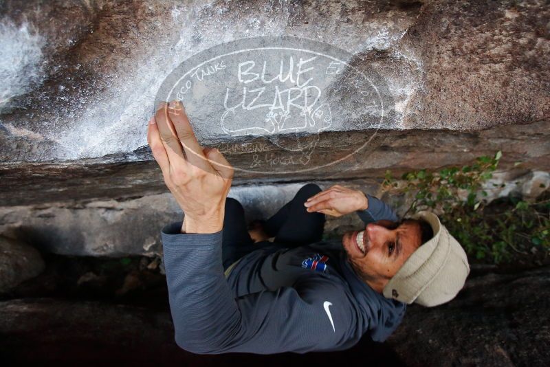 Bouldering in Hueco Tanks on 11/29/2019 with Blue Lizard Climbing and Yoga

Filename: SRM_20191129_1636311.jpg
Aperture: f/4.5
Shutter Speed: 1/250
Body: Canon EOS-1D Mark II
Lens: Canon EF 16-35mm f/2.8 L