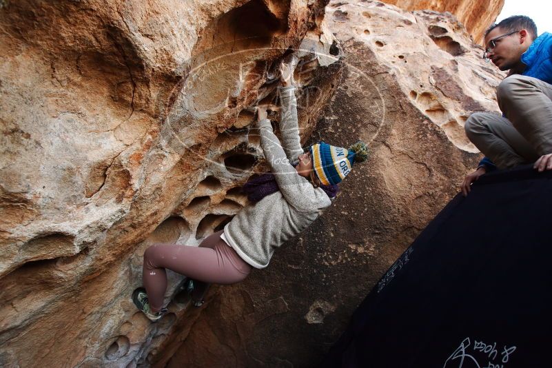 Bouldering in Hueco Tanks on 11/30/2019 with Blue Lizard Climbing and Yoga

Filename: SRM_20191130_1009300.jpg
Aperture: f/6.3
Shutter Speed: 1/250
Body: Canon EOS-1D Mark II
Lens: Canon EF 16-35mm f/2.8 L