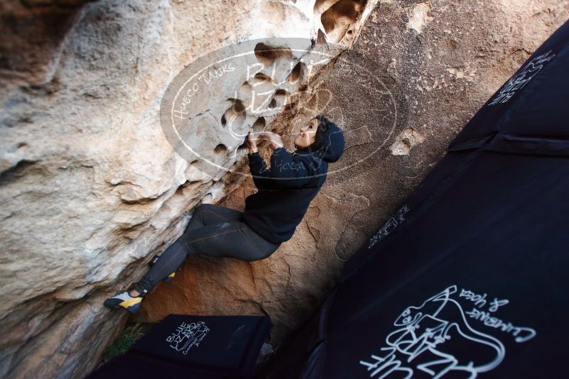 Bouldering in Hueco Tanks on 11/30/2019 with Blue Lizard Climbing and Yoga
Filename: SRM_20191130_1029130.jpg
Aperture: f/3.2
Shutter Speed: 1/250
Body: Canon EOS-1D Mark II
Lens: Canon EF 16-35mm f/2.8 L