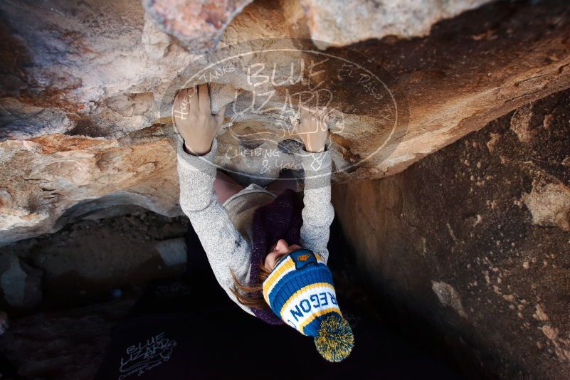 Bouldering in Hueco Tanks on 11/30/2019 with Blue Lizard Climbing and Yoga
Filename: SRM_20191130_1034081.jpg
Aperture: f/6.3
Shutter Speed: 1/250
Body: Canon EOS-1D Mark II
Lens: Canon EF 16-35mm f/2.8 L