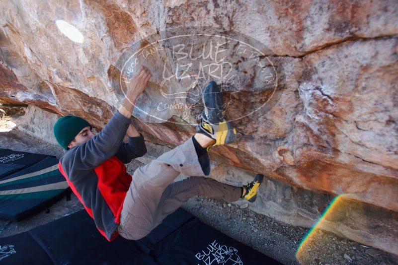 Bouldering in Hueco Tanks on 11/30/2019 with Blue Lizard Climbing and Yoga

Filename: SRM_20191130_1531480.jpg
Aperture: f/5.0
Shutter Speed: 1/250
Body: Canon EOS-1D Mark II
Lens: Canon EF 16-35mm f/2.8 L