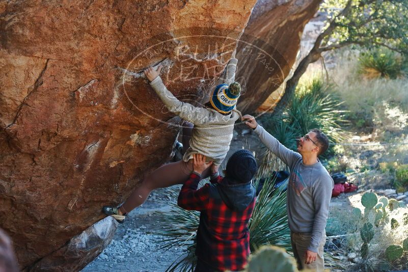 Bouldering in Hueco Tanks on 11/30/2019 with Blue Lizard Climbing and Yoga

Filename: SRM_20191130_1632410.jpg
Aperture: f/4.0
Shutter Speed: 1/250
Body: Canon EOS-1D Mark II
Lens: Canon EF 50mm f/1.8 II