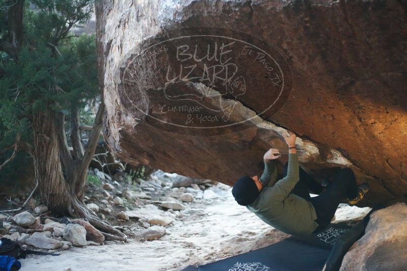 Bouldering in Hueco Tanks on 11/30/2019 with Blue Lizard Climbing and Yoga
Filename: SRM_20191130_1807020.jpg
Aperture: f/2.0
Shutter Speed: 1/250
Body: Canon EOS-1D Mark II
Lens: Canon EF 50mm f/1.8 II