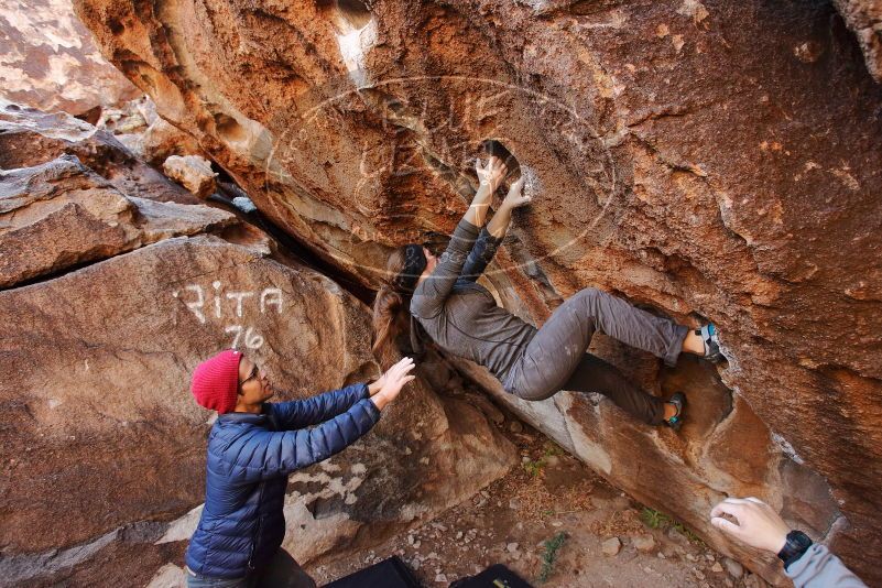 Bouldering in Hueco Tanks on 12/06/2019 with Blue Lizard Climbing and Yoga

Filename: SRM_20191206_1043340.jpg
Aperture: f/4.5
Shutter Speed: 1/250
Body: Canon EOS-1D Mark II
Lens: Canon EF 16-35mm f/2.8 L