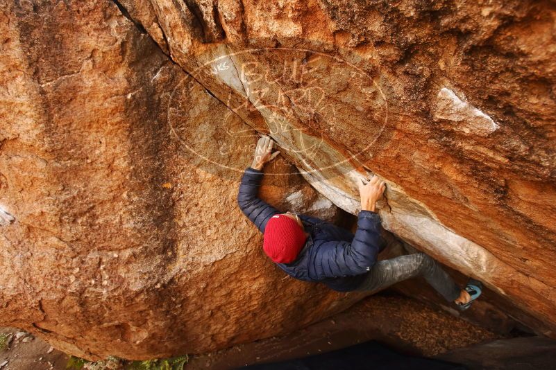 Bouldering in Hueco Tanks on 12/06/2019 with Blue Lizard Climbing and Yoga
Filename: SRM_20191206_1146430.jpg
Aperture: f/4.5
Shutter Speed: 1/250
Body: Canon EOS-1D Mark II
Lens: Canon EF 16-35mm f/2.8 L
