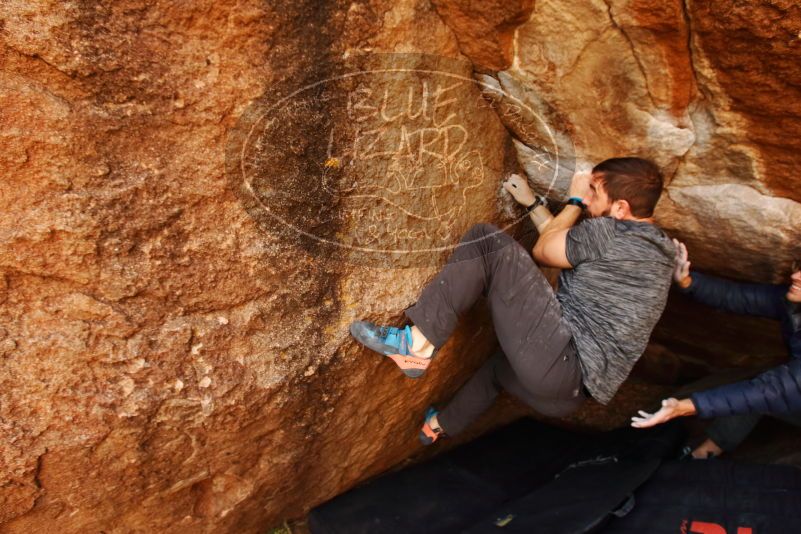 Bouldering in Hueco Tanks on 12/06/2019 with Blue Lizard Climbing and Yoga
Filename: SRM_20191206_1157550.jpg
Aperture: f/5.0
Shutter Speed: 1/250
Body: Canon EOS-1D Mark II
Lens: Canon EF 16-35mm f/2.8 L