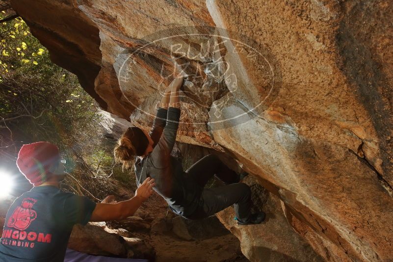 Bouldering in Hueco Tanks on 12/06/2019 with Blue Lizard Climbing and Yoga
Filename: SRM_20191206_1252370.jpg
Aperture: f/8.0
Shutter Speed: 1/250
Body: Canon EOS-1D Mark II
Lens: Canon EF 16-35mm f/2.8 L