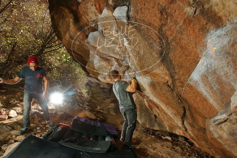 Bouldering in Hueco Tanks on 12/06/2019 with Blue Lizard Climbing and Yoga
Filename: SRM_20191206_1336550.jpg
Aperture: f/7.1
Shutter Speed: 1/250
Body: Canon EOS-1D Mark II
Lens: Canon EF 16-35mm f/2.8 L