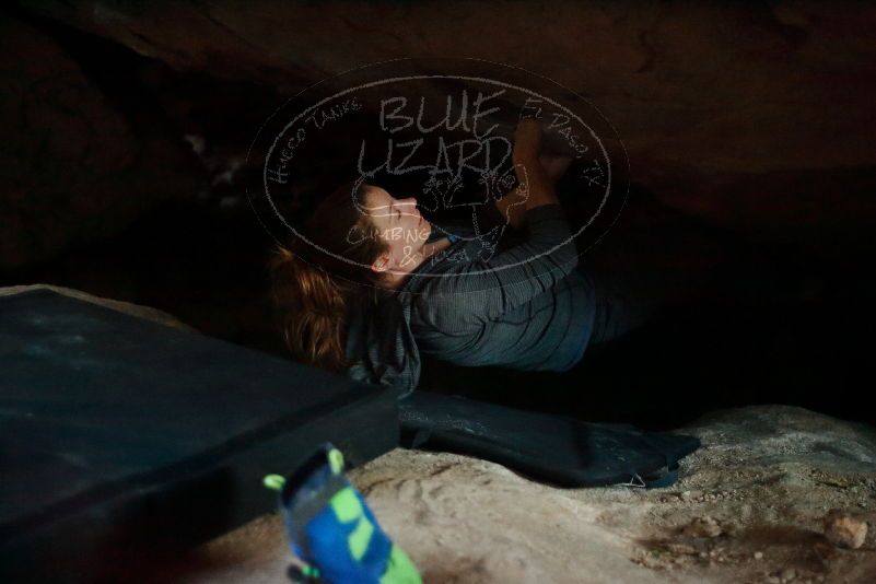 Bouldering in Hueco Tanks on 12/06/2019 with Blue Lizard Climbing and Yoga
Filename: SRM_20191206_1807570.jpg
Aperture: f/1.8
Shutter Speed: 1/60
Body: Canon EOS-1D Mark II
Lens: Canon EF 50mm f/1.8 II