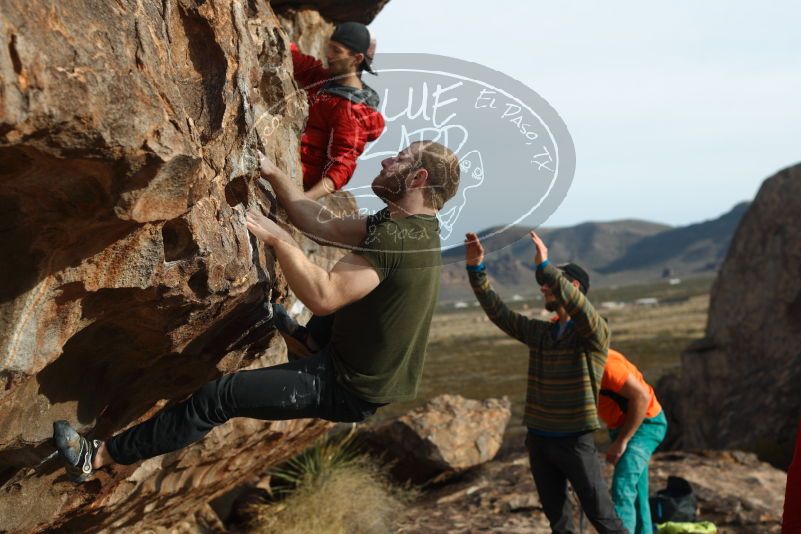Bouldering in Hueco Tanks on 12/11/2019 with Blue Lizard Climbing and Yoga

Filename: SRM_20191211_0958150.jpg
Aperture: f/4.0
Shutter Speed: 1/400
Body: Canon EOS-1D Mark II
Lens: Canon EF 50mm f/1.8 II