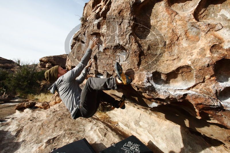 Bouldering in Hueco Tanks on 12/11/2019 with Blue Lizard Climbing and Yoga

Filename: SRM_20191211_1016270.jpg
Aperture: f/8.0
Shutter Speed: 1/400
Body: Canon EOS-1D Mark II
Lens: Canon EF 16-35mm f/2.8 L