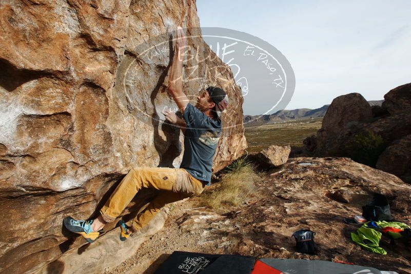 Bouldering in Hueco Tanks on 12/11/2019 with Blue Lizard Climbing and Yoga

Filename: SRM_20191211_1022330.jpg
Aperture: f/6.3
Shutter Speed: 1/400
Body: Canon EOS-1D Mark II
Lens: Canon EF 16-35mm f/2.8 L