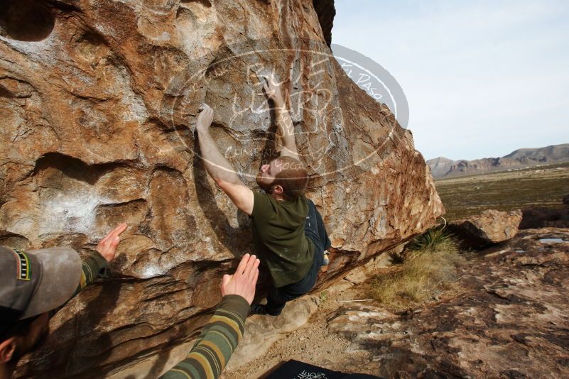 Bouldering in Hueco Tanks on 12/11/2019 with Blue Lizard Climbing and Yoga

Filename: SRM_20191211_1046480.jpg
Aperture: f/6.3
Shutter Speed: 1/400
Body: Canon EOS-1D Mark II
Lens: Canon EF 16-35mm f/2.8 L