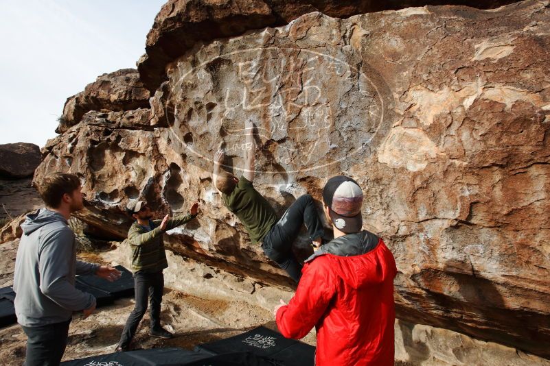 Bouldering in Hueco Tanks on 12/11/2019 with Blue Lizard Climbing and Yoga

Filename: SRM_20191211_1051230.jpg
Aperture: f/6.3
Shutter Speed: 1/400
Body: Canon EOS-1D Mark II
Lens: Canon EF 16-35mm f/2.8 L