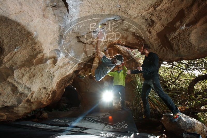 Bouldering in Hueco Tanks on 12/11/2019 with Blue Lizard Climbing and Yoga

Filename: SRM_20191211_1241470.jpg
Aperture: f/6.3
Shutter Speed: 1/250
Body: Canon EOS-1D Mark II
Lens: Canon EF 16-35mm f/2.8 L