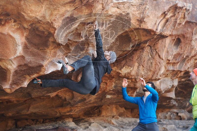 Bouldering in Hueco Tanks on 12/11/2019 with Blue Lizard Climbing and Yoga

Filename: SRM_20191211_1401140.jpg
Aperture: f/3.2
Shutter Speed: 1/250
Body: Canon EOS-1D Mark II
Lens: Canon EF 50mm f/1.8 II