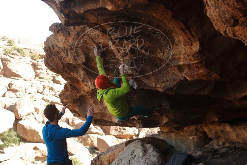 Bouldering in Hueco Tanks on 12/11/2019 with Blue Lizard Climbing and Yoga
Filename: SRM_20191211_1418220.jpg
Aperture: f/4.0
Shutter Speed: 1/320
Body: Canon EOS-1D Mark II
Lens: Canon EF 50mm f/1.8 II