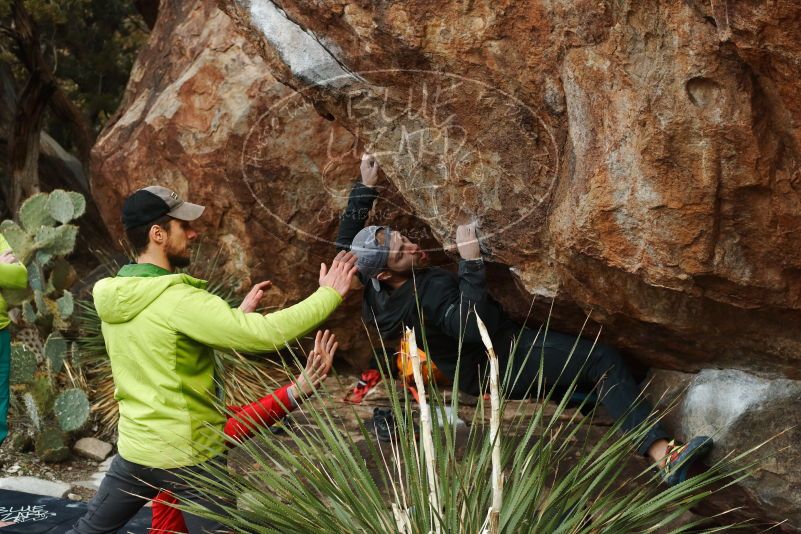 Bouldering in Hueco Tanks on 12/11/2019 with Blue Lizard Climbing and Yoga

Filename: SRM_20191211_1606380.jpg
Aperture: f/4.5
Shutter Speed: 1/500
Body: Canon EOS-1D Mark II
Lens: Canon EF 50mm f/1.8 II