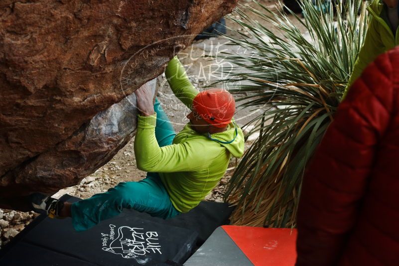 Bouldering in Hueco Tanks on 12/11/2019 with Blue Lizard Climbing and Yoga

Filename: SRM_20191211_1635300.jpg
Aperture: f/4.5
Shutter Speed: 1/250
Body: Canon EOS-1D Mark II
Lens: Canon EF 50mm f/1.8 II