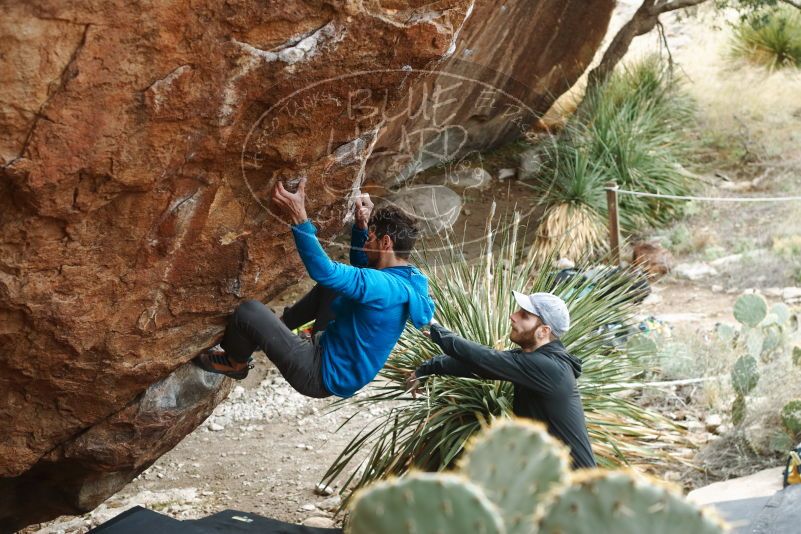 Bouldering in Hueco Tanks on 12/11/2019 with Blue Lizard Climbing and Yoga

Filename: SRM_20191211_1644010.jpg
Aperture: f/4.0
Shutter Speed: 1/125
Body: Canon EOS-1D Mark II
Lens: Canon EF 50mm f/1.8 II