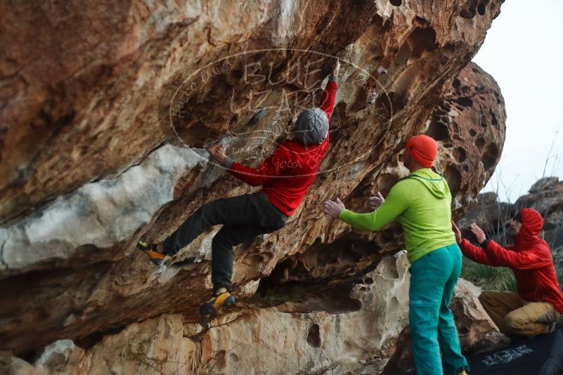Bouldering in Hueco Tanks on 12/11/2019 with Blue Lizard Climbing and Yoga
Filename: SRM_20191211_1813101.jpg
Aperture: f/2.2
Shutter Speed: 1/250
Body: Canon EOS-1D Mark II
Lens: Canon EF 50mm f/1.8 II