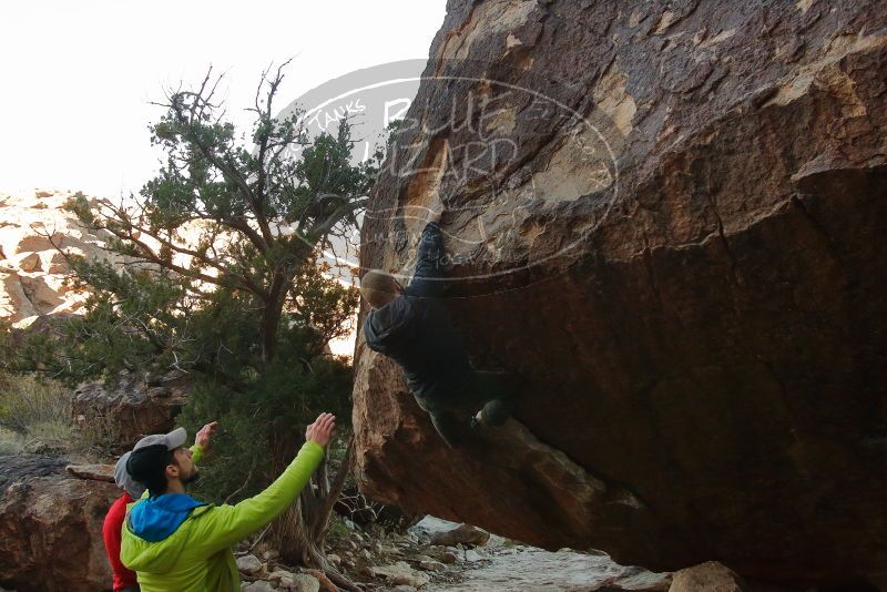 Bouldering in Hueco Tanks on 12/13/2019 with Blue Lizard Climbing and Yoga
Filename: SRM_20191213_1013480.jpg
Aperture: f/5.6
Shutter Speed: 1/250
Body: Canon EOS-1D Mark II
Lens: Canon EF 16-35mm f/2.8 L