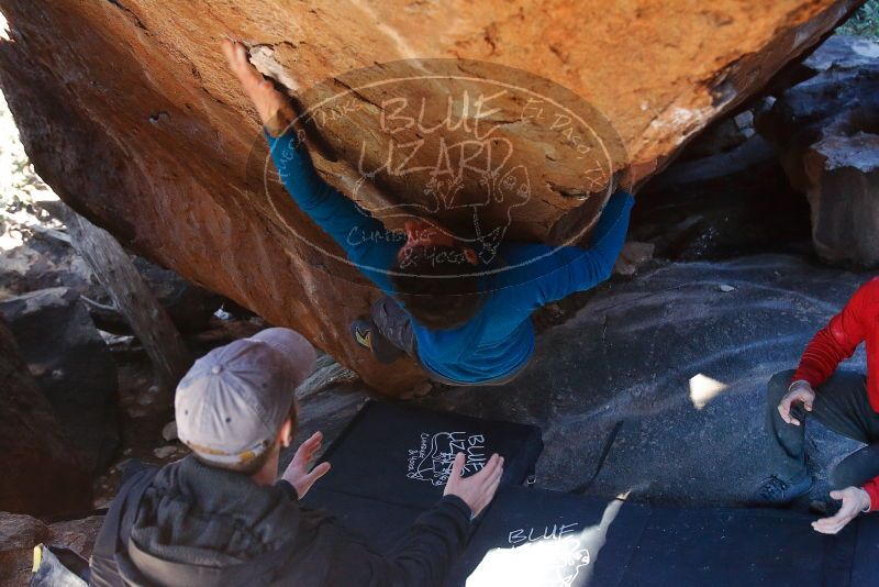 Bouldering in Hueco Tanks on 12/13/2019 with Blue Lizard Climbing and Yoga

Filename: SRM_20191213_1210360.jpg
Aperture: f/4.0
Shutter Speed: 1/250
Body: Canon EOS-1D Mark II
Lens: Canon EF 16-35mm f/2.8 L