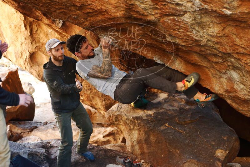 Bouldering in Hueco Tanks on 12/13/2019 with Blue Lizard Climbing and Yoga

Filename: SRM_20191213_1654330.jpg
Aperture: f/3.2
Shutter Speed: 1/250
Body: Canon EOS-1D Mark II
Lens: Canon EF 50mm f/1.8 II