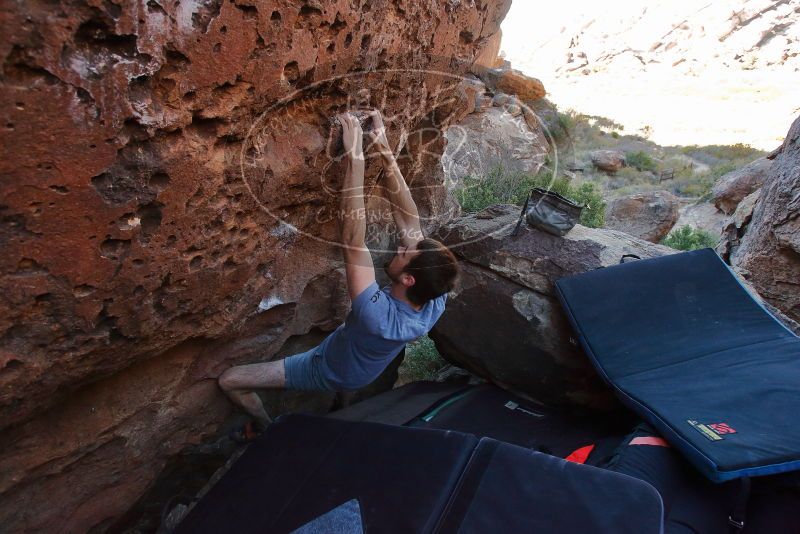 Bouldering in Hueco Tanks on 12/14/2019 with Blue Lizard Climbing and Yoga

Filename: SRM_20191214_1131370.jpg
Aperture: f/5.0
Shutter Speed: 1/250
Body: Canon EOS-1D Mark II
Lens: Canon EF 16-35mm f/2.8 L